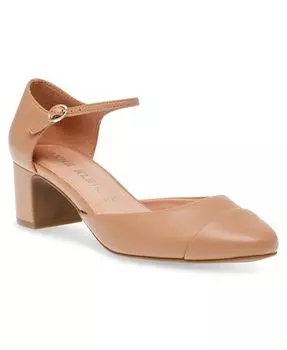 Женские туфли-лодочки из двух частей с жемчугом Anne Klein, тан/бежевый