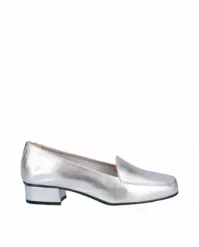 Женские туфли-лодочки из гладкой кожи D'Chicas, серебряный