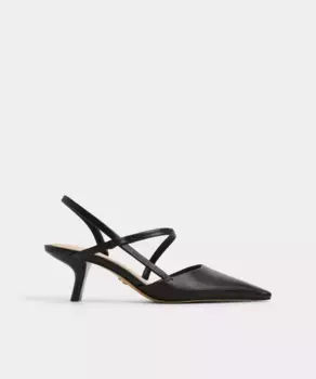 Женские туфли-лодочки из кожи с острым носком Aldo, черный