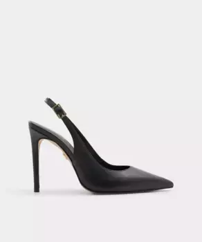 Женские туфли-лодочки из кожи с острым носком Aldo, черный