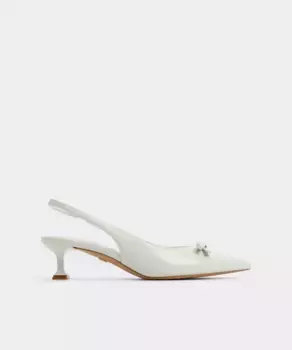 Женские туфли-лодочки из кожи с острым носком Aldo, белый