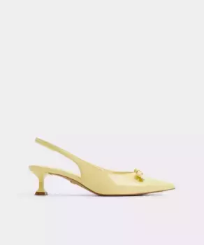 Женские туфли-лодочки из кожи с острым носком Aldo, желтый