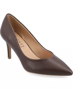 Женские туфли-лодочки из пеноматериала Gabriella Tru Comfort с острым носком Journee Collection, цвет Mahogany