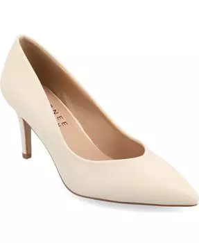 Женские туфли-лодочки из пеноматериала Gabriella Tru Comfort с острым носком Journee Collection, цвет Cream