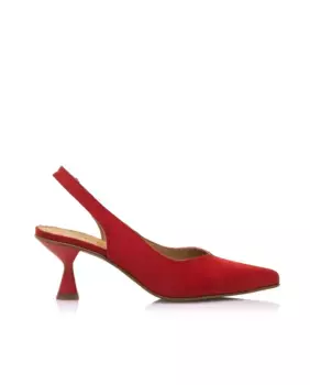 Женские туфли-лодочки из ткани и босоножки на резинке Mustang, красный