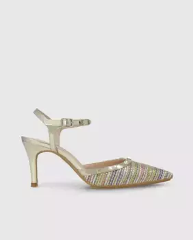 Женские туфли-лодочки из ткани с застежкой-пряжкой Lodi, мультиколор