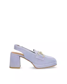 Женские туфли-лодочки из замши с нескользящей подошвой Alpe, синий