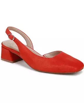 Женские туфли-лодочки Jayla на среднем каблуке с квадратным носком и ремешком на пятке Naturalizer, красный