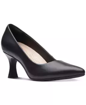 Женские туфли-лодочки Kataleyna Gem с острым носом Clarks, черный