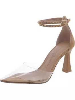 Женские туфли-лодочки Keeva из искусственной замши с ремешком на щиколотке CHINESE LAUNDRY, цвет clear/tan