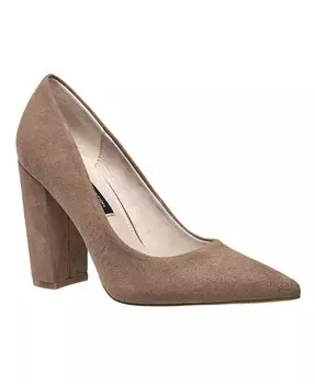 Женские туфли-лодочки Kelsey на блочном каблуке French Connection, бежевый