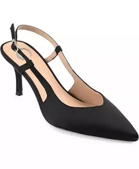 Женские туфли-лодочки Knightly Satin Slingback Journee Collection, черный