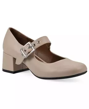 Женские туфли-лодочки Lasso Mary Jane на блочном каблуке White Mountain, белый