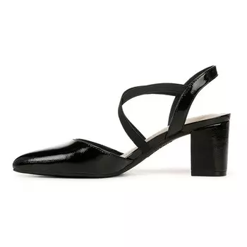 Женские туфли-лодочки LifeStride April с пяткой на пятке, цвет Black Patent