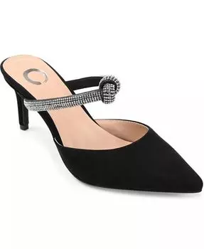 Женские туфли-лодочки Lunna Rhinestone Knot Dress Journee Collection, черный