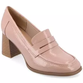 Женские туфли-лодочки Malleah Tru Comfort Foam из коллекции Journee, широкие, с каблуком, цвет patent/pink