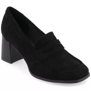 Женские туфли-лодочки Malleah Tru Comfort Foam из коллекции Journee, широкие, с каблуком, черный