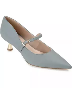 Женские туфли-лодочки Manza с острым носком Mary Jane на каблуке-рюмочке Journee Collection, синий