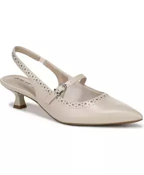 Женские туфли-лодочки Marilyn с острым носом, на низком каблуке и с открытой пяткой LifeStride, коричневый/бежевый