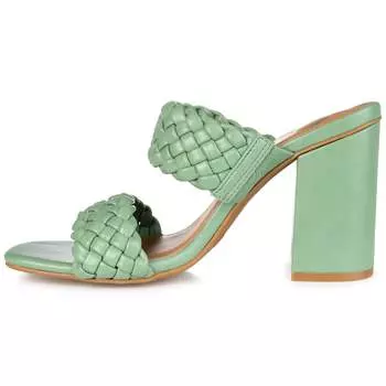 Женские туфли-лодочки Melissa широкой ширины из коллекции Journee, зеленый