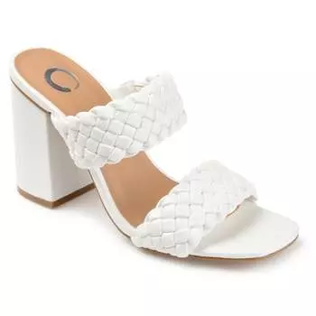 Женские туфли-лодочки Melissa широкой ширины из коллекции Journee, белый