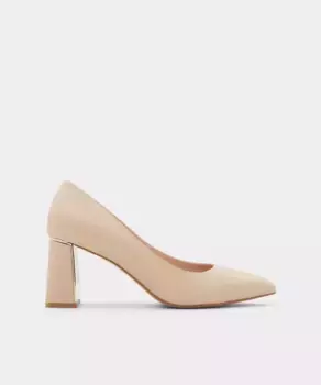 Женские туфли-лодочки на блочном каблуке и заостренном мыске Aldo, бежевый