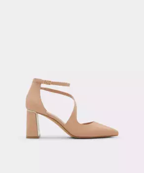 Женские туфли-лодочки на блочном каблуке и заостренном мыске Aldo, бежевый