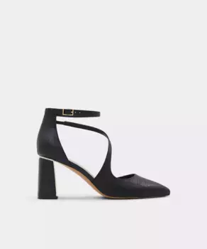 Женские туфли-лодочки на блочном каблуке и заостренном мыске Aldo, черный