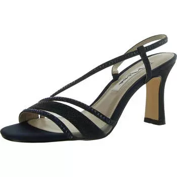 Женские туфли-лодочки на каблуках Nina, цвет navy rhinestone