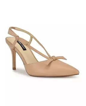 Женские туфли-лодочки на пятке на шпильке Ruze Nine West, бежевый