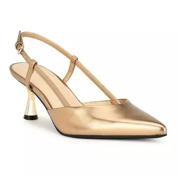 Женские туфли-лодочки Nine West Rowen с открытой пяткой, бронзовый