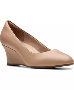 Женские туфли-лодочки Olivette с культивированным жемчугом Clarks, черный