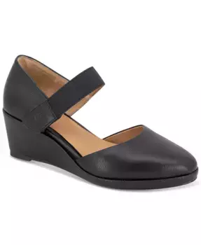 Женские туфли-лодочки Oriana на танкетке Gentle Souls, черный