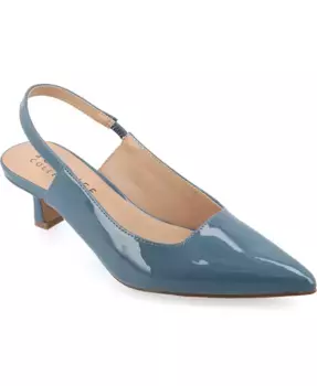 Женские туфли-лодочки Paulina с острым носом и открытой пяткой Journee Collection, синий