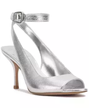 Женские туфли-лодочки Pavles с открытым носком Vince Camuto, серебряный