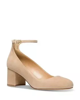 Женские туфли-лодочки Perla на блочном каблуке Michael Kors, цвет Tan/Beige