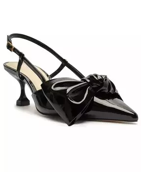 Женские туфли-лодочки Raquel на низкой шпильке Arezzo, черный