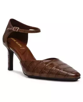 Женские туфли-лодочки Rosalind с ремешком на щиколотке Anne Klein, черный