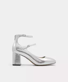 Женские туфли-лодочки с круглым носком Aldo, серебрянный