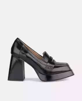 Женские туфли-лодочки с квадратным носком на блочном каблуке Alma en Pena, черный