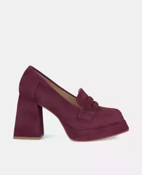 Женские туфли-лодочки с квадратным носком на блочном каблуке Alma en Pena, красный