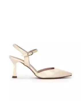 Женские туфли-лодочки с острым носком и открытой пяткой Pedro Miralles, цвет Crudo