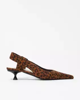 Женские туфли-лодочки с острым носком и открытой пяткой Bimba y Lola, коричневый