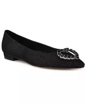 Женские туфли-лодочки с острым носом и стразами Hearts Nine West, черный