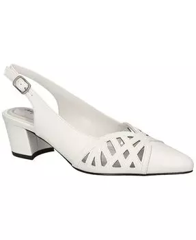 Женские туфли-лодочки с открытой пяткой с пряжкой Bizzy Easy Street, белый