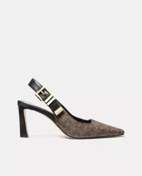 Женские туфли-лодочки с пяткой и пряжкой Michael Michael Kors, коричневый