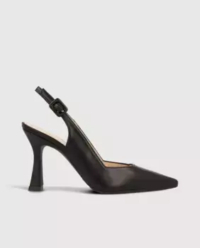 Женские туфли-лодочки с пяткой на пятке из гладкой кожи Lodi, черный