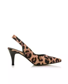 Женские туфли-лодочки с пяткой на тонком носке Mustang, цвет Estampado