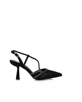 Женские туфли-лодочки с пяткой со стразами Menbur, черный