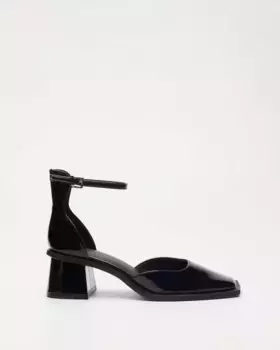 Женские туфли-лодочки с пряжкой на ремешке на щиколотке Mim, черный